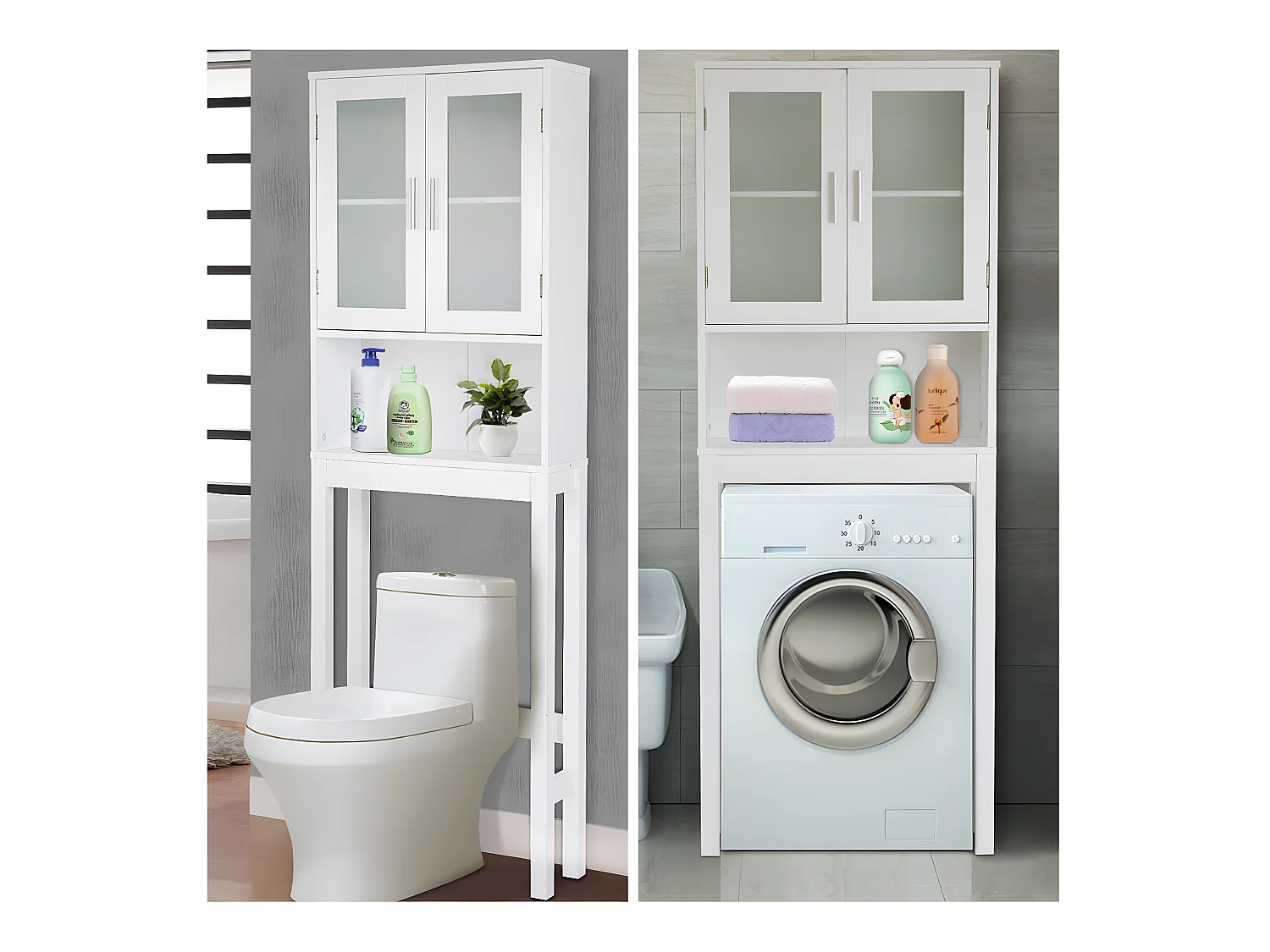 Meuble dessus toilettes wc 57.5 x 19 x 170 cm 20_0000805