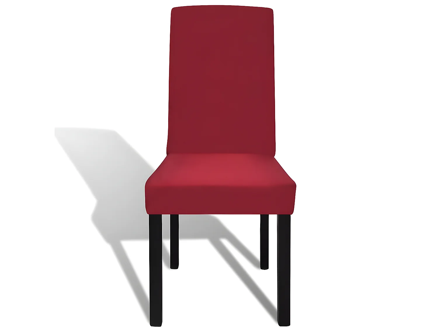 6 housses de chaise bordeaux 37 x 45 x 46 cm DEC022289