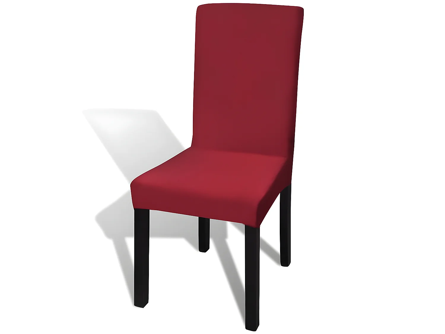 6 housses de chaise bordeaux 37 x 45 x 46 cm DEC022289