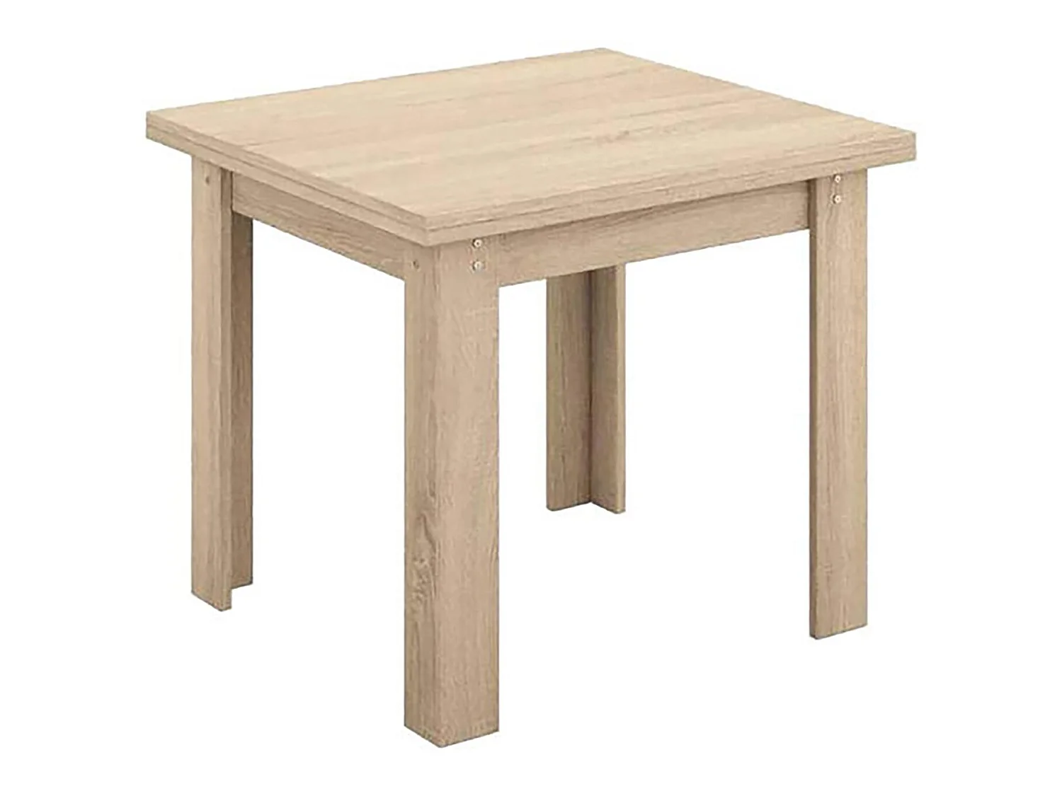 Table de salle à manger extensible rectangulaire coloris chêne cambrian - longueur 90-180 x profondeur 90 x Hauteur 76 cm