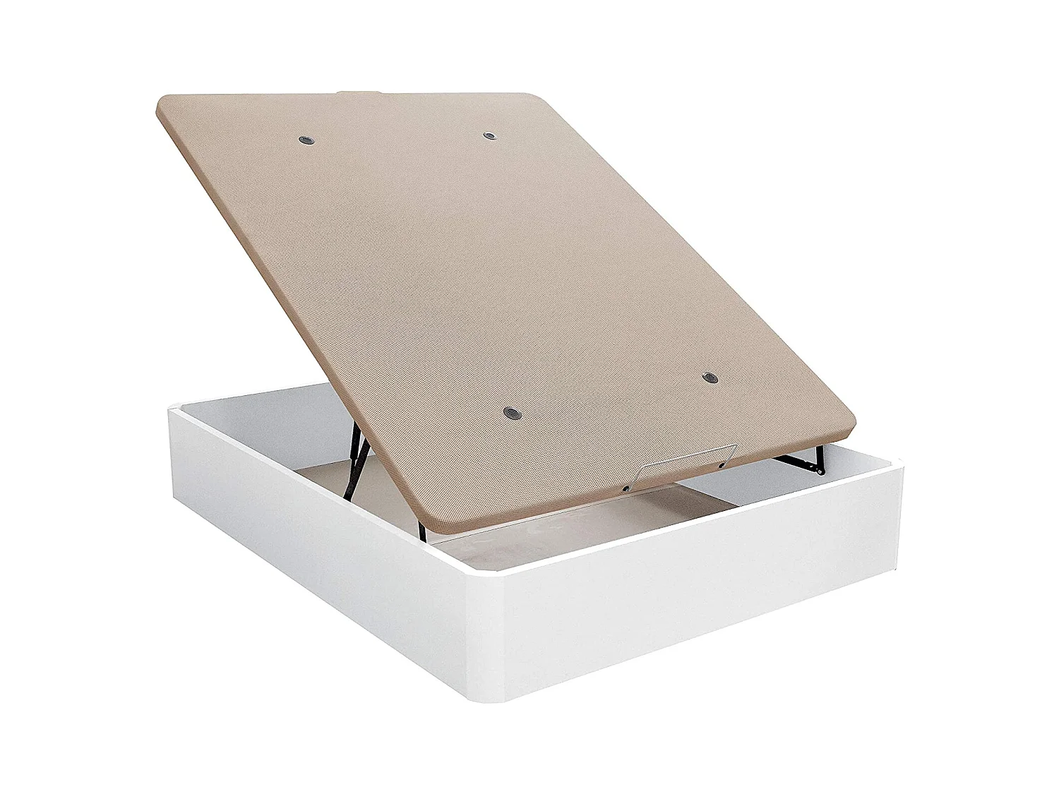 Canapé Abatible Gran Capacidad 135x190cm Blanco Montaje A Domicilio Gratis - Venprodin