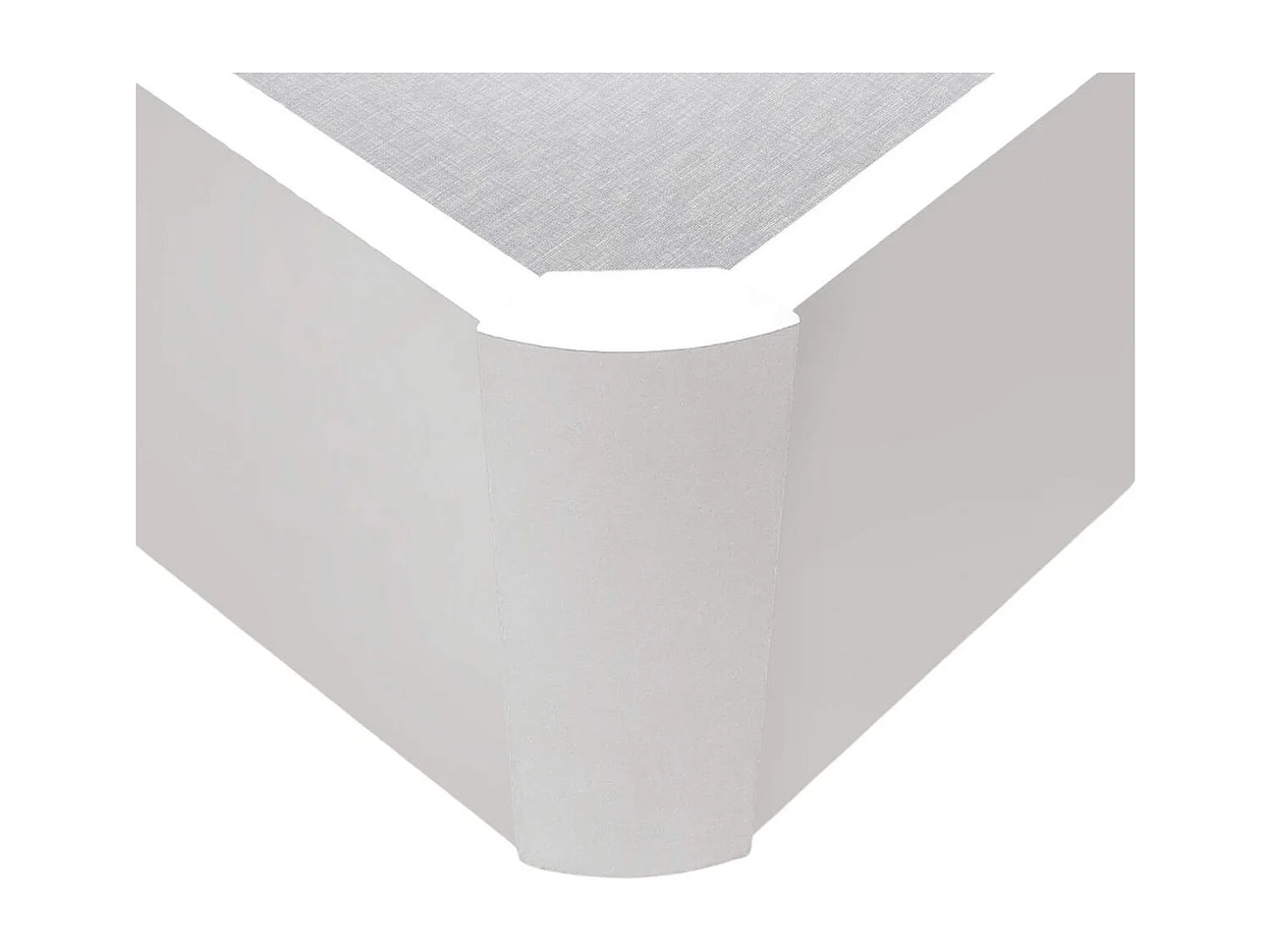 Canapé dobrável de grande capacidade, 90X190 branco/bege, tampa estofada 3D