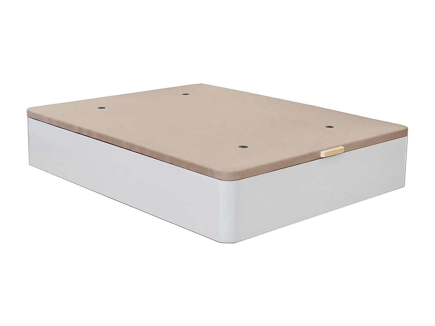 Canapé Abatible De Gran Capacidad 90X190 Blanco/Beige - Venprodin