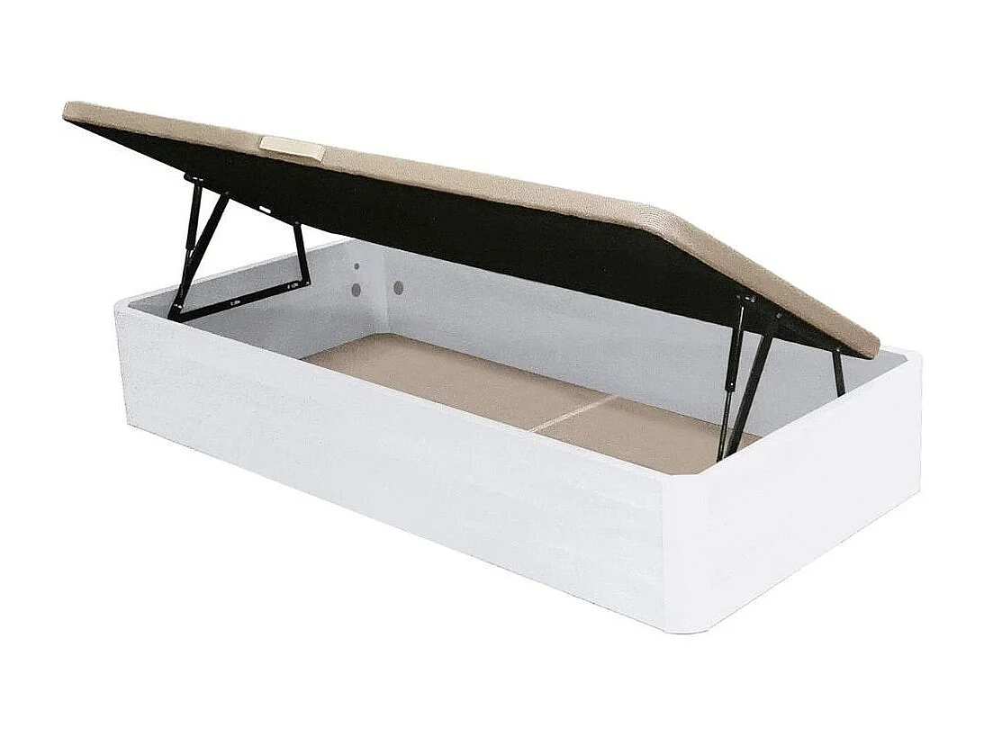 Canapé Abatible Apertura Lateral Gran Capacidad de 90x190 Blanco - Venprodin