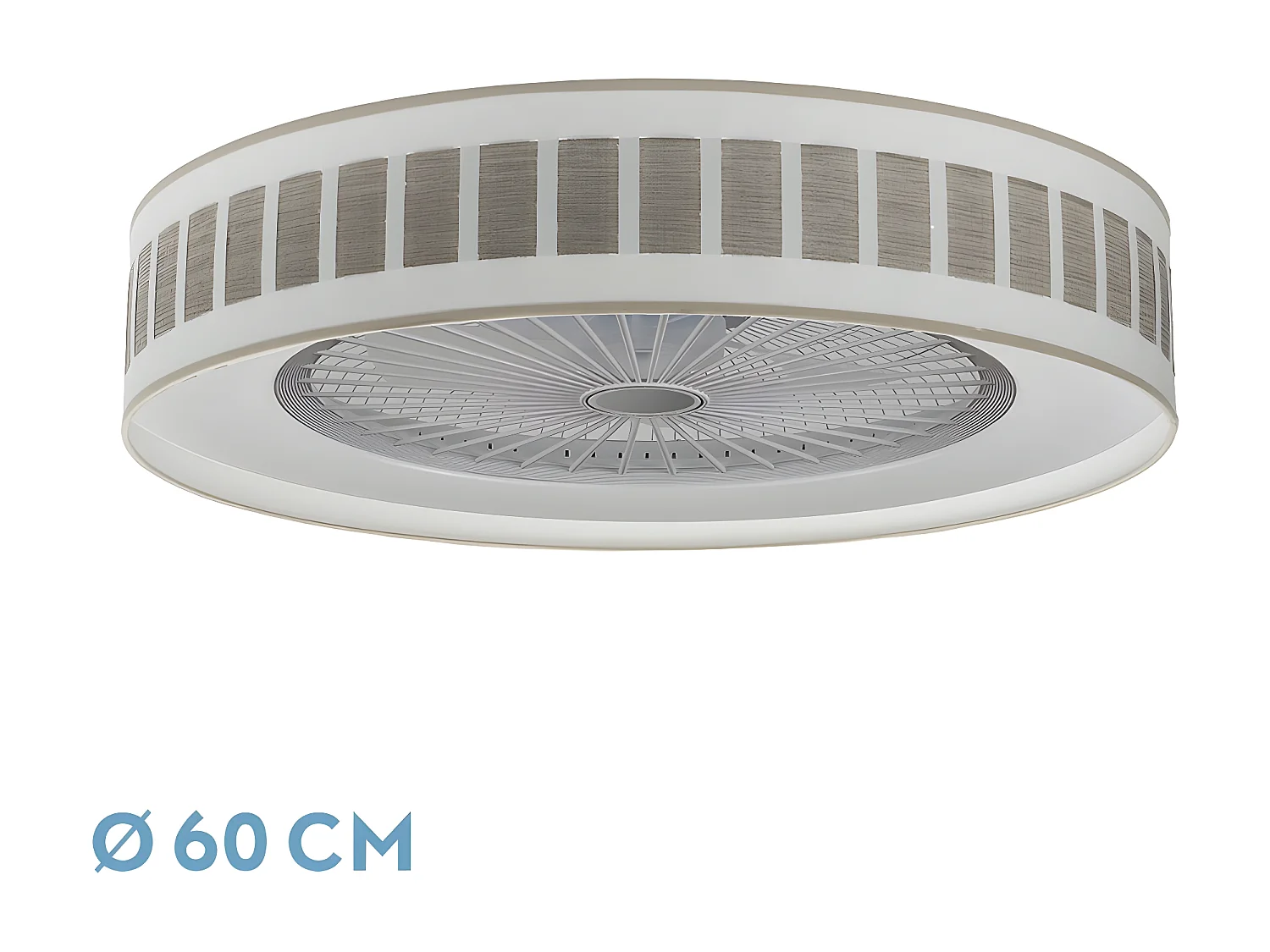 Ventilateur AC IVANNA gris 3 Vitesses mémoire couleur