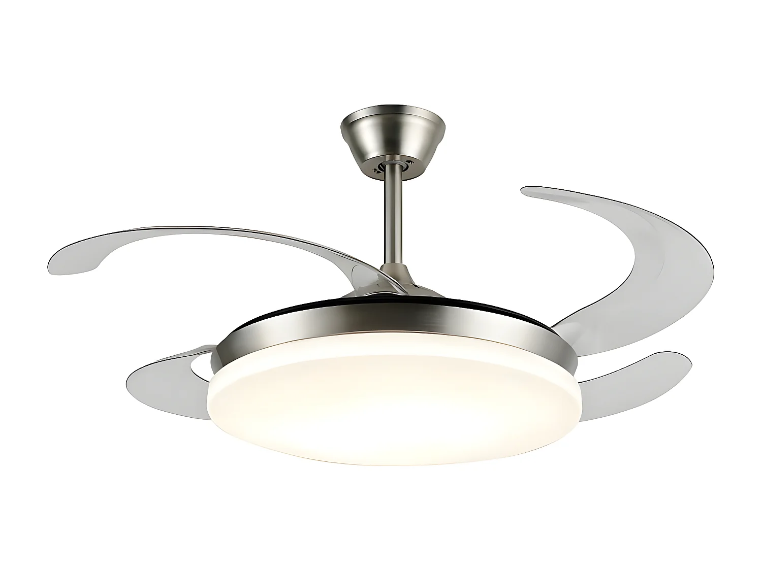 Ventilateur DC ISABELLA S nickel APP connectivité led mémoire couleur AkunaDecor