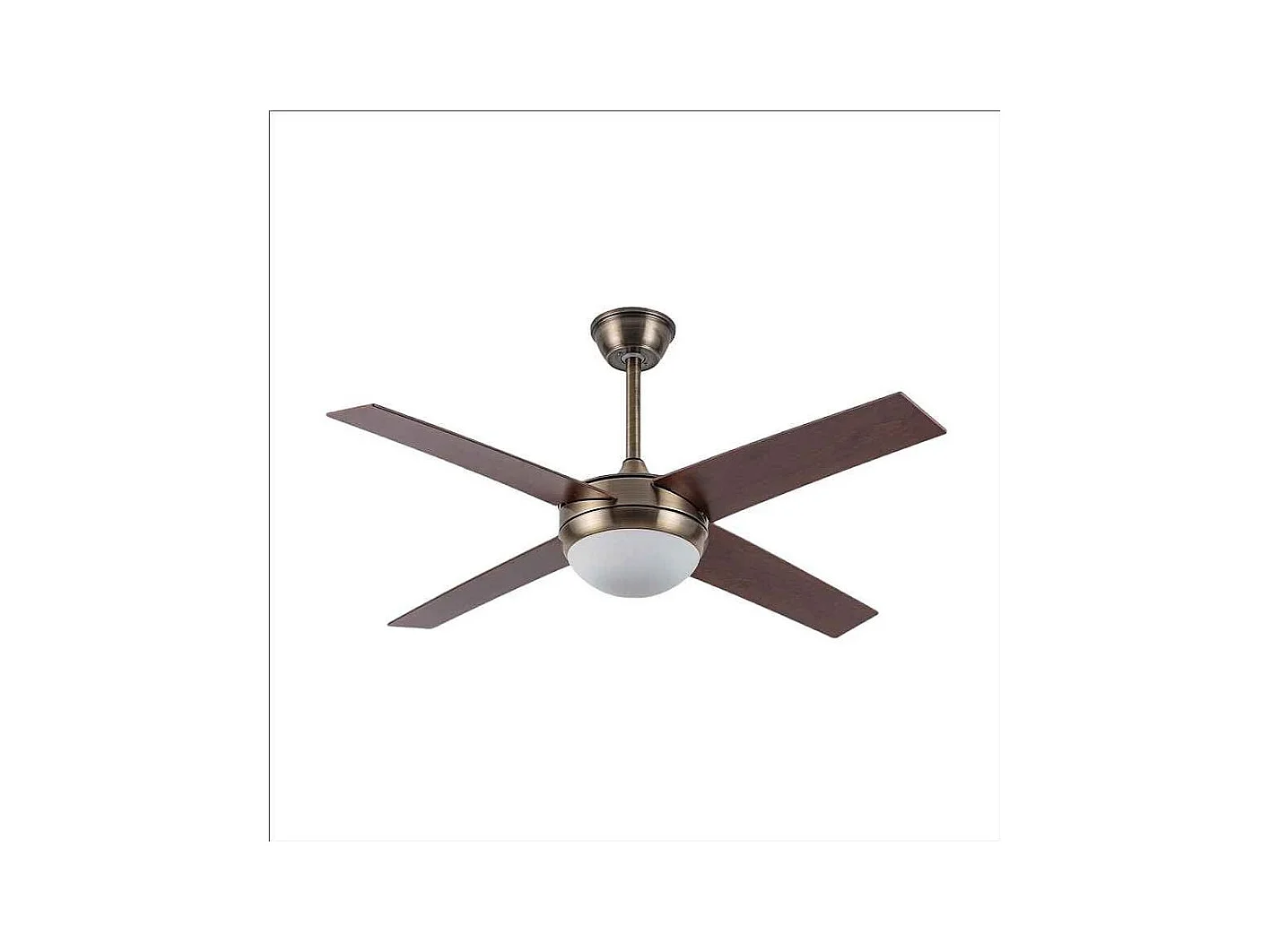 Ventilateur en cuir de noyer DC CIRO E27 avec télécommande Fabrilamp