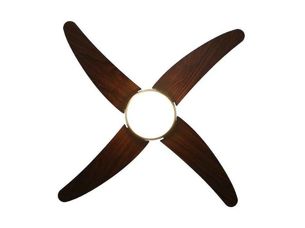 Ventilatore DC KLOD color ciliegio oro E27, telecomando e timer Fabrilamp