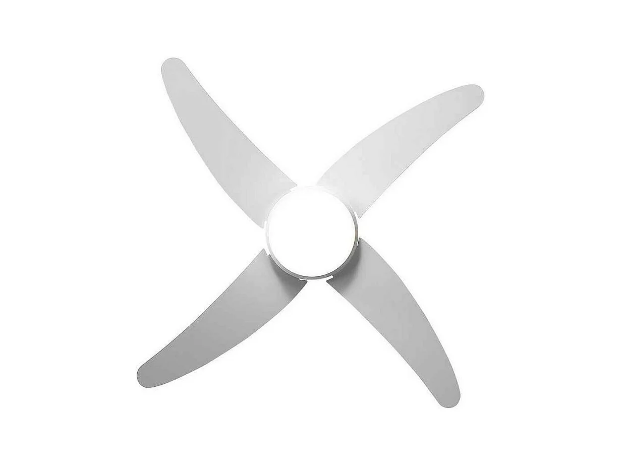 Ventilateur DC KLOD blanc E27 télécommande et minuterie Fabrilamp