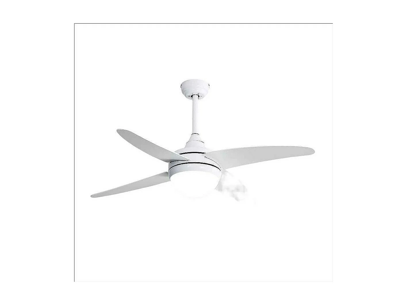 Ventilatore DC KLOD bianco E27, telecomando e timer Fabrilamp