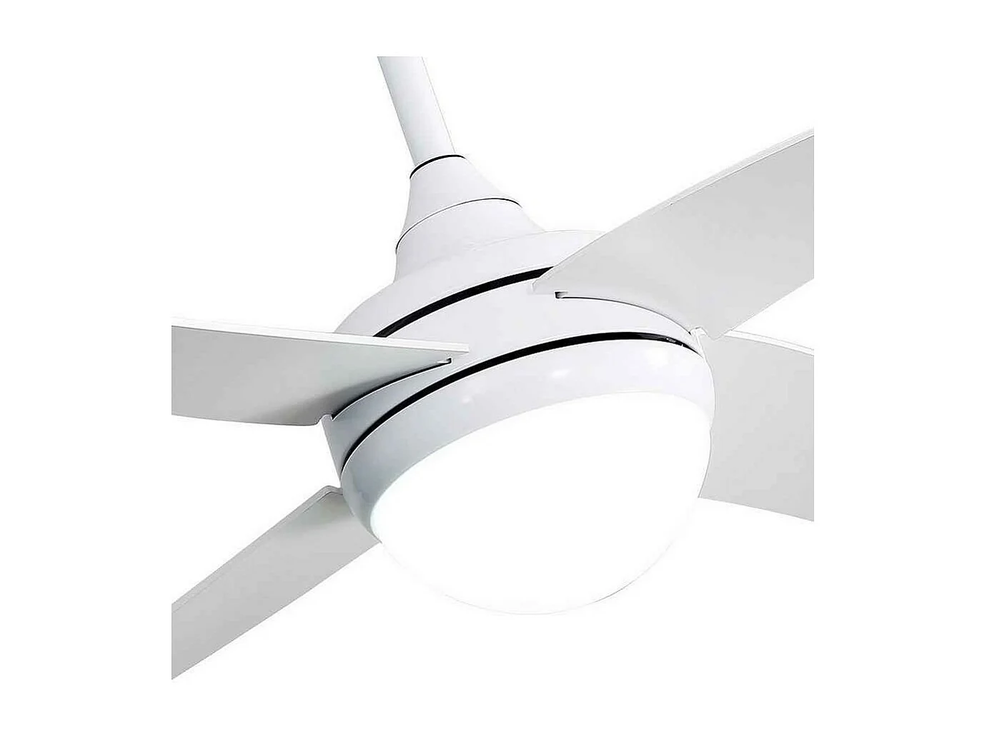 Ventilatore DC KLOD bianco E27, telecomando e timer Fabrilamp