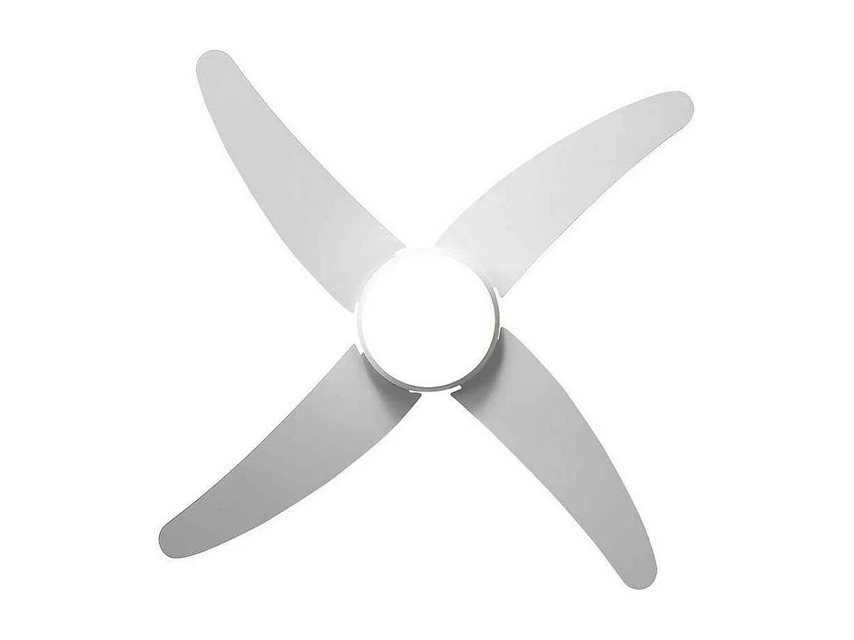 Ventilatore DC KLOD bianco E27, telecomando e timer Fabrilamp