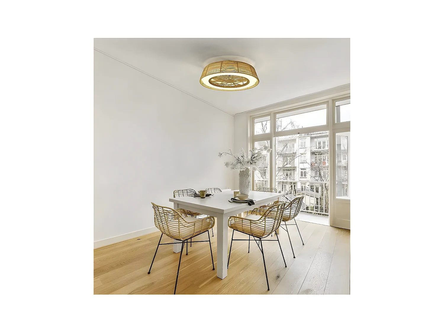 INDONÉSIE MANTRA ventilateur avec finition beige