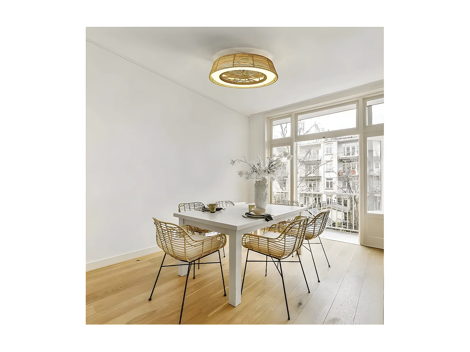 INDONÉSIE MANTRA ventilateur avec finition beige