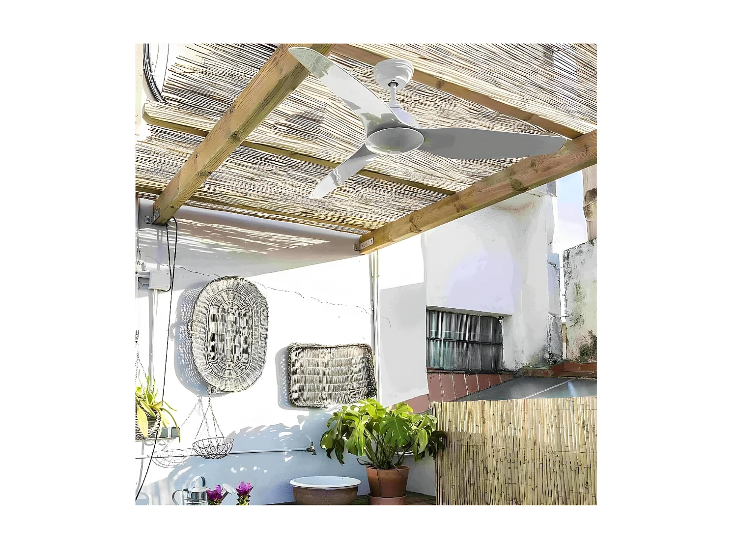 Ventilatore per esterno-interno modello MOTORE SIOUX DC senza luce FARO