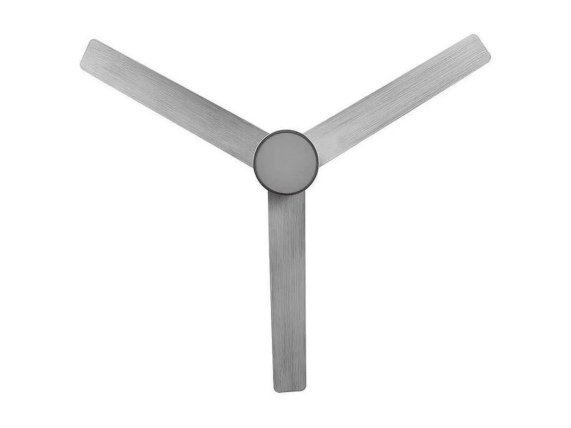 Ventilador Niquel Aspas Gris, Motor Dc Teo Led 24w