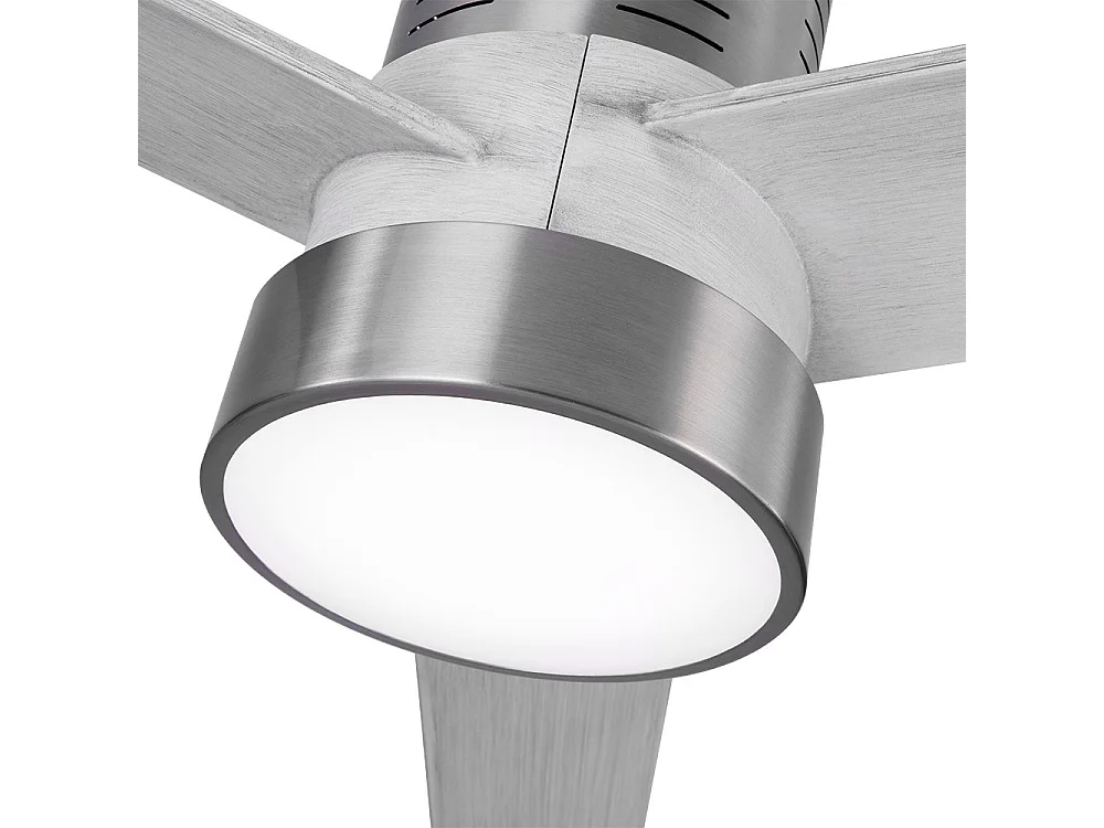 Ventilador Niquel Aspas Gris, Motor Dc Teo Led 24w