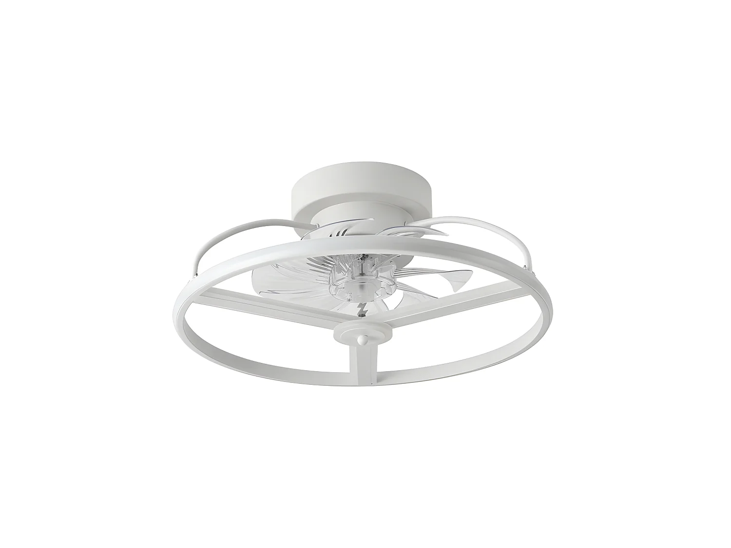 ANUSKA Ventilateur DC LED Blanc 6 Vitesses 3 Couleurs FABRILAMP