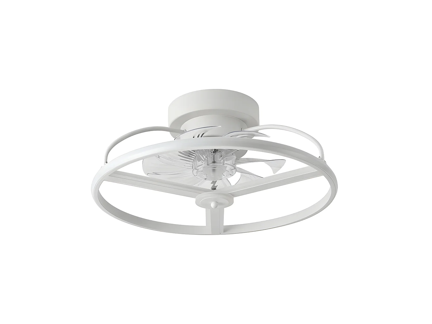 ANUSKA Ventilateur DC LED Blanc 6 Vitesses 3 Couleurs FABRILAMP