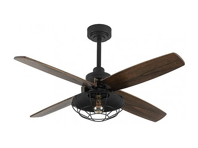 Ventilador Dc Aquilo Negro E27 Con Temporizador Programable