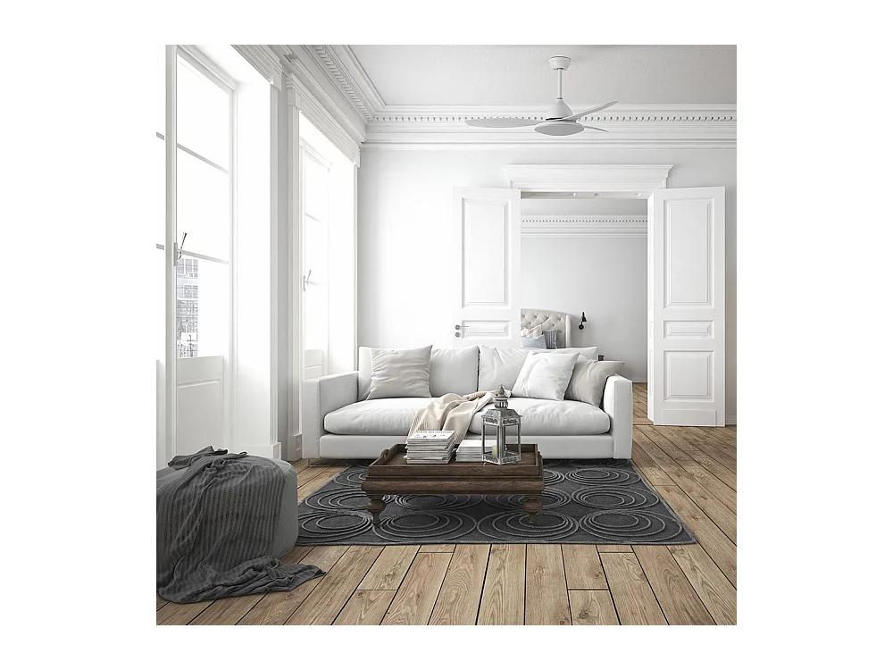 Ventilateur DC YAEL noir led 72w CCT réglable