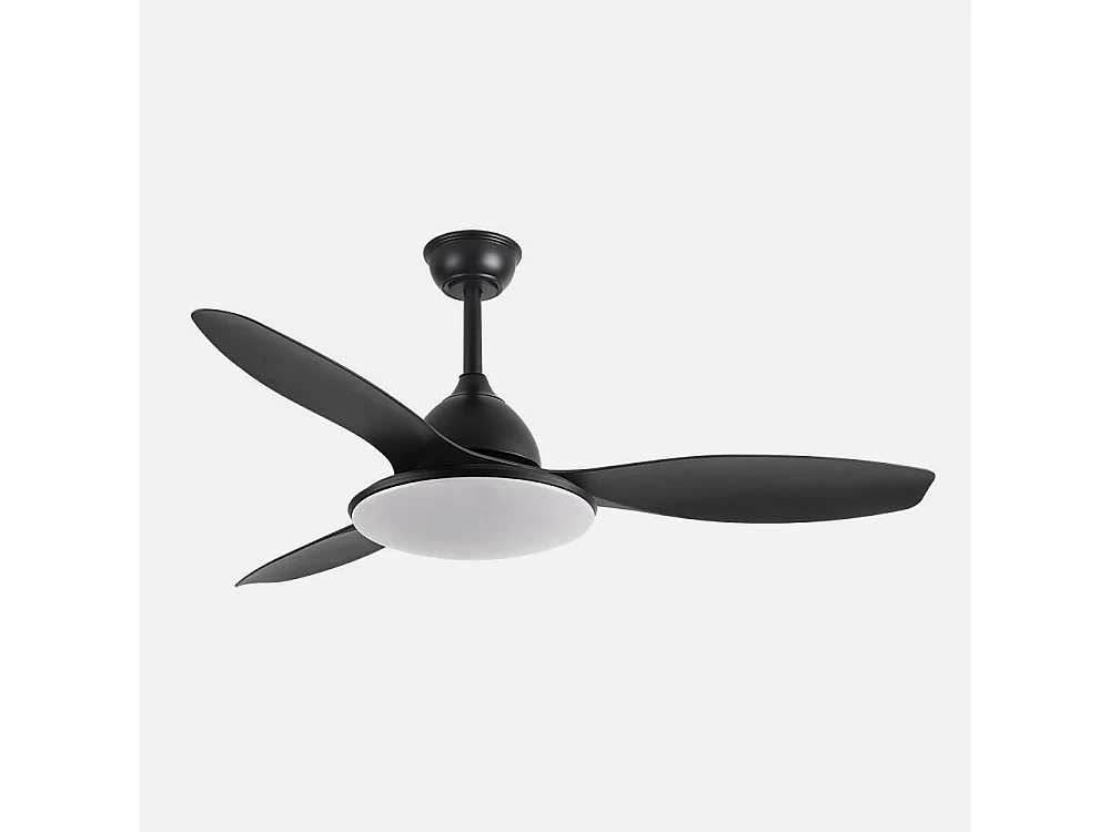 Ventilador Dc Yael Negro Led 72w Cct Regulable