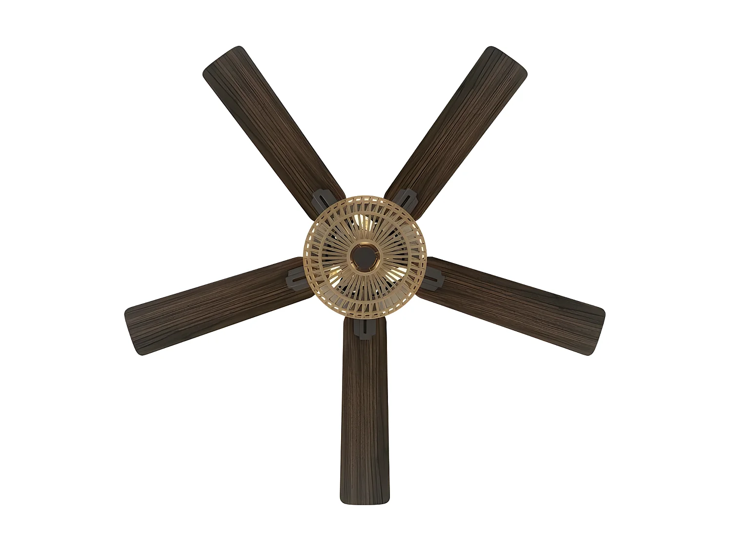 Ventilateur DC CESTA noir 3 lumières E27 avec chronomètre Fabrilamp