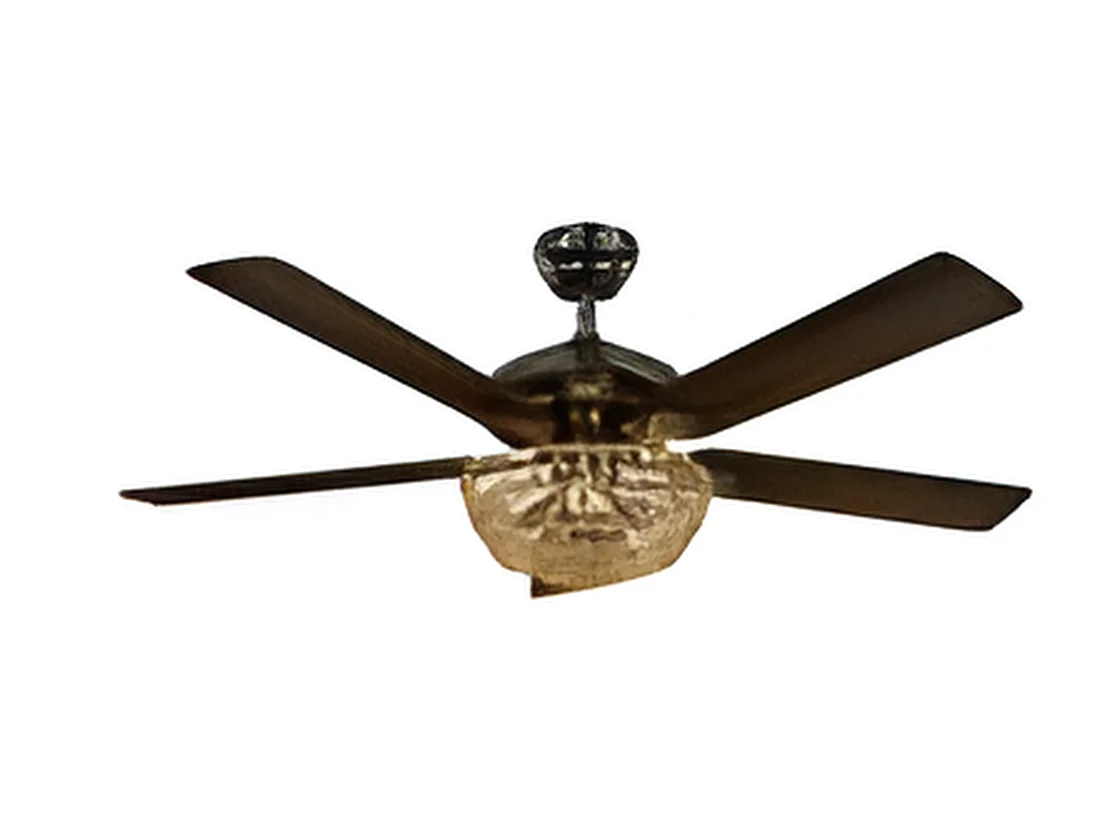 Ventilateur DC CESTA noir 3 lumières E27 avec chronomètre Fabrilamp