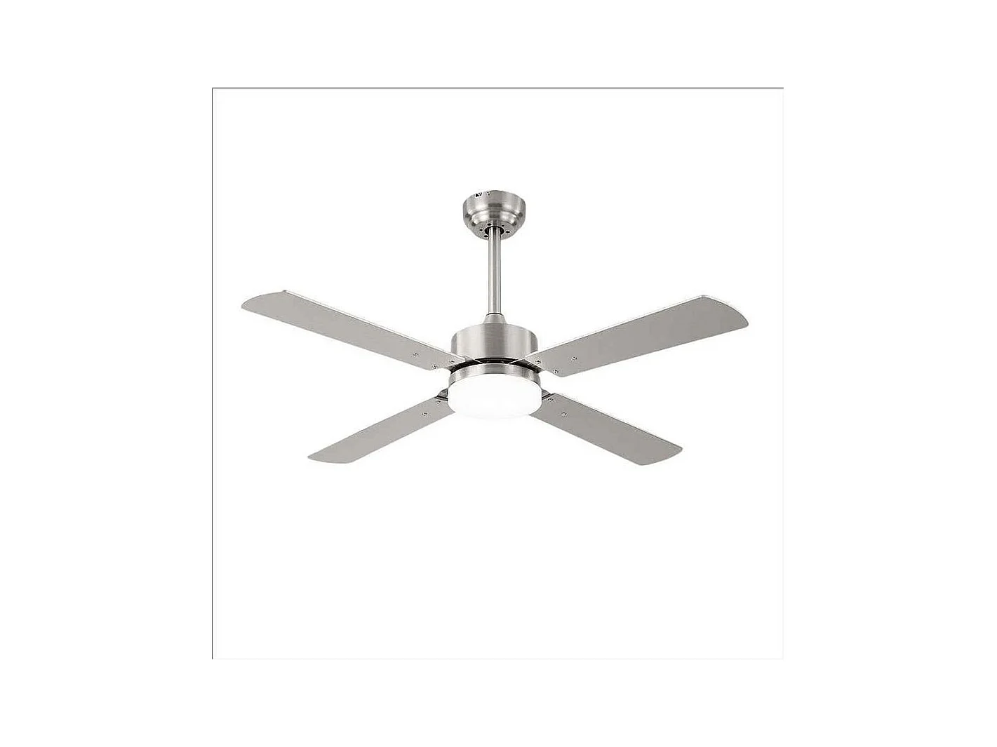 Ventilateur DC HUPE nickel LED CCT dimmable et télécommande Fabrilamp