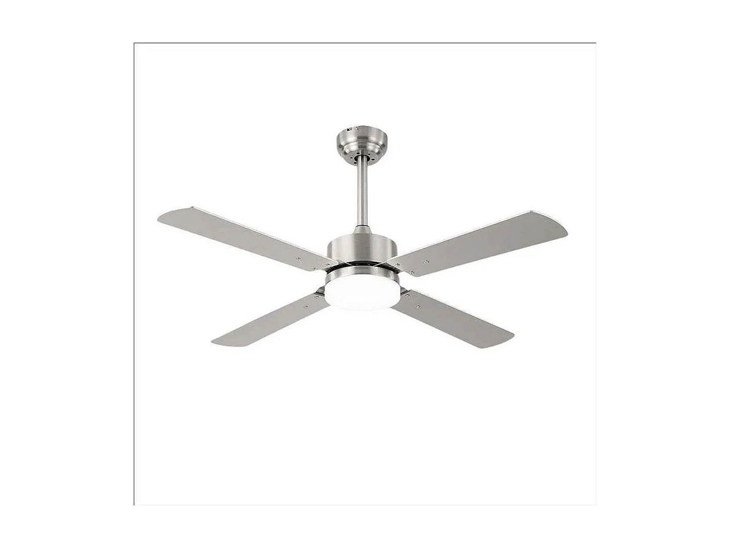 Ventilador Dc Hupe Niquel Led Cct Regulable Y Control Remoto