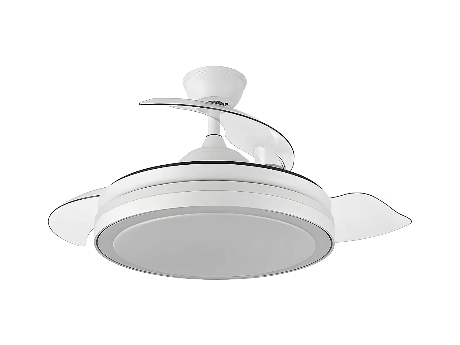 Ventilador Dc Esparta L Blanco Led 3 Temperaturas Y Control Remoto