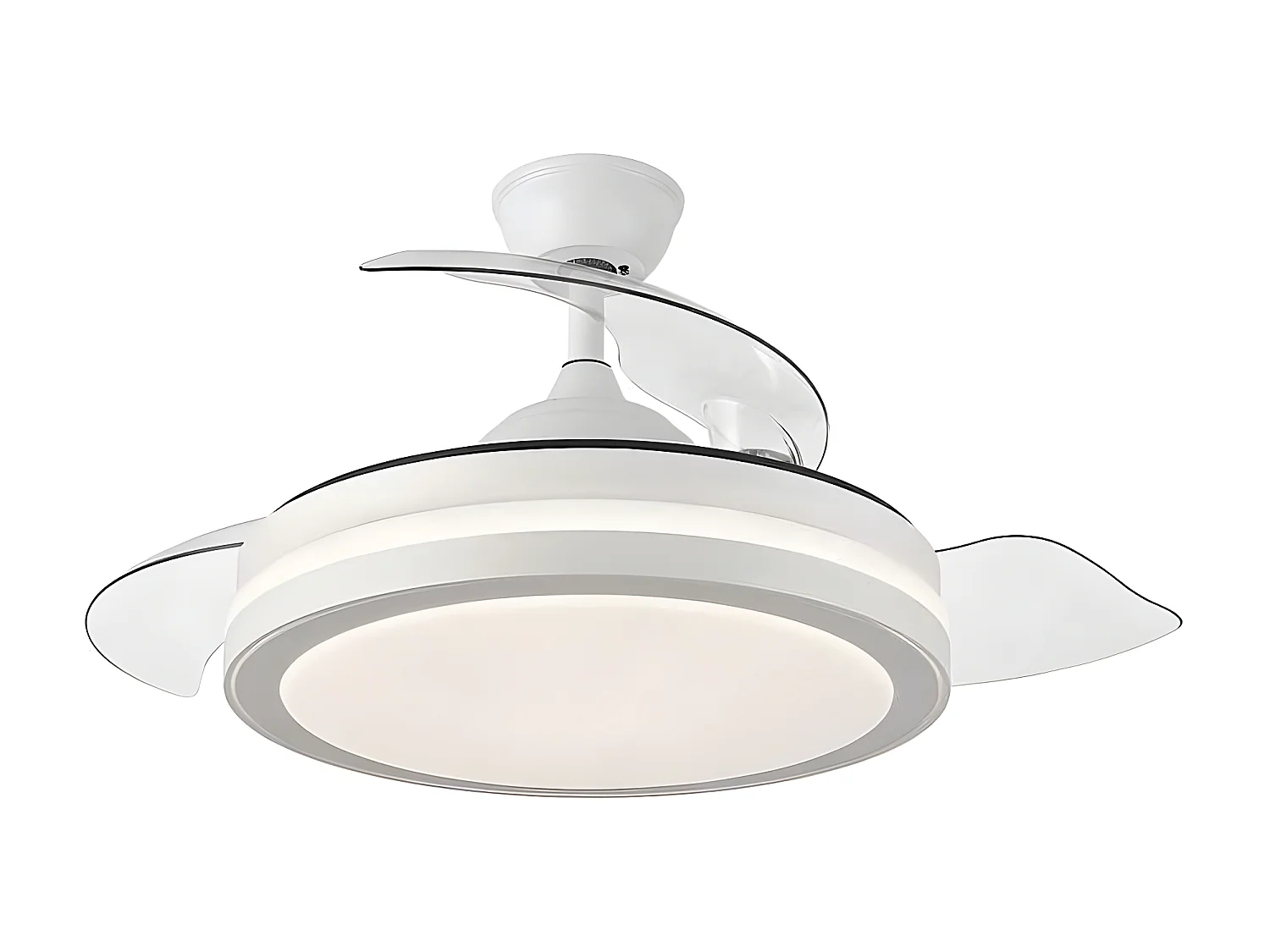 Ventilador Dc Esparta L Blanco Led 3 Temperaturas Y Control Remoto