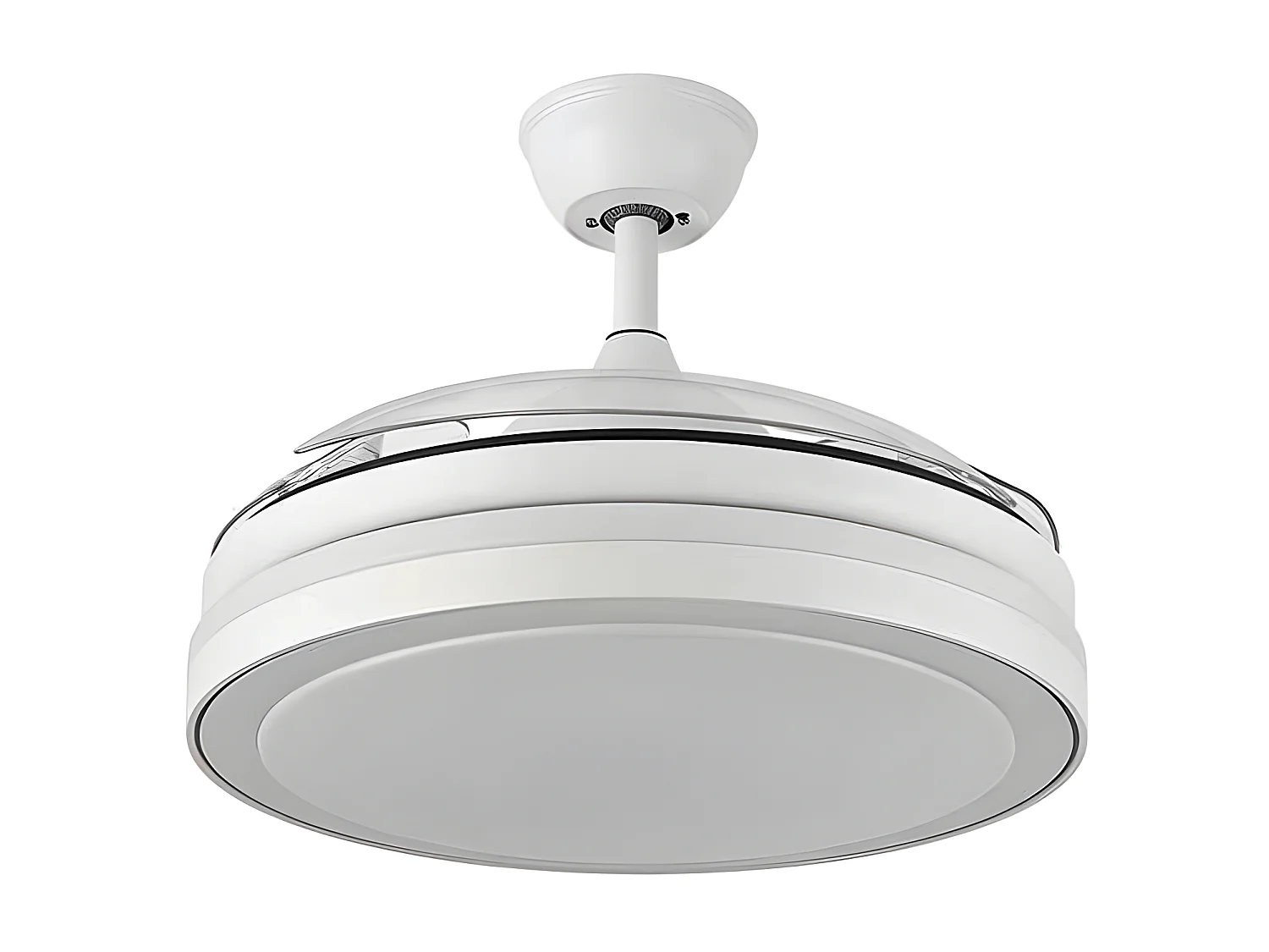 Ventilador Dc Esparta L Blanco Led 3 Temperaturas Y Control Remoto