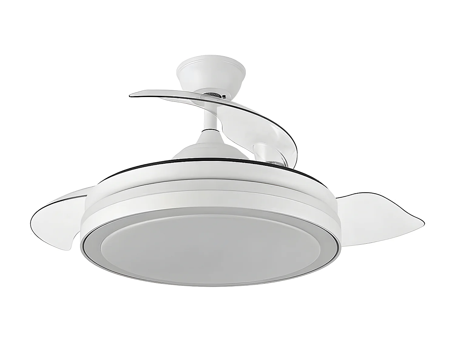 Ventilador Dc Esparta L Blanco Led 3 Temperaturas Y Control Remoto