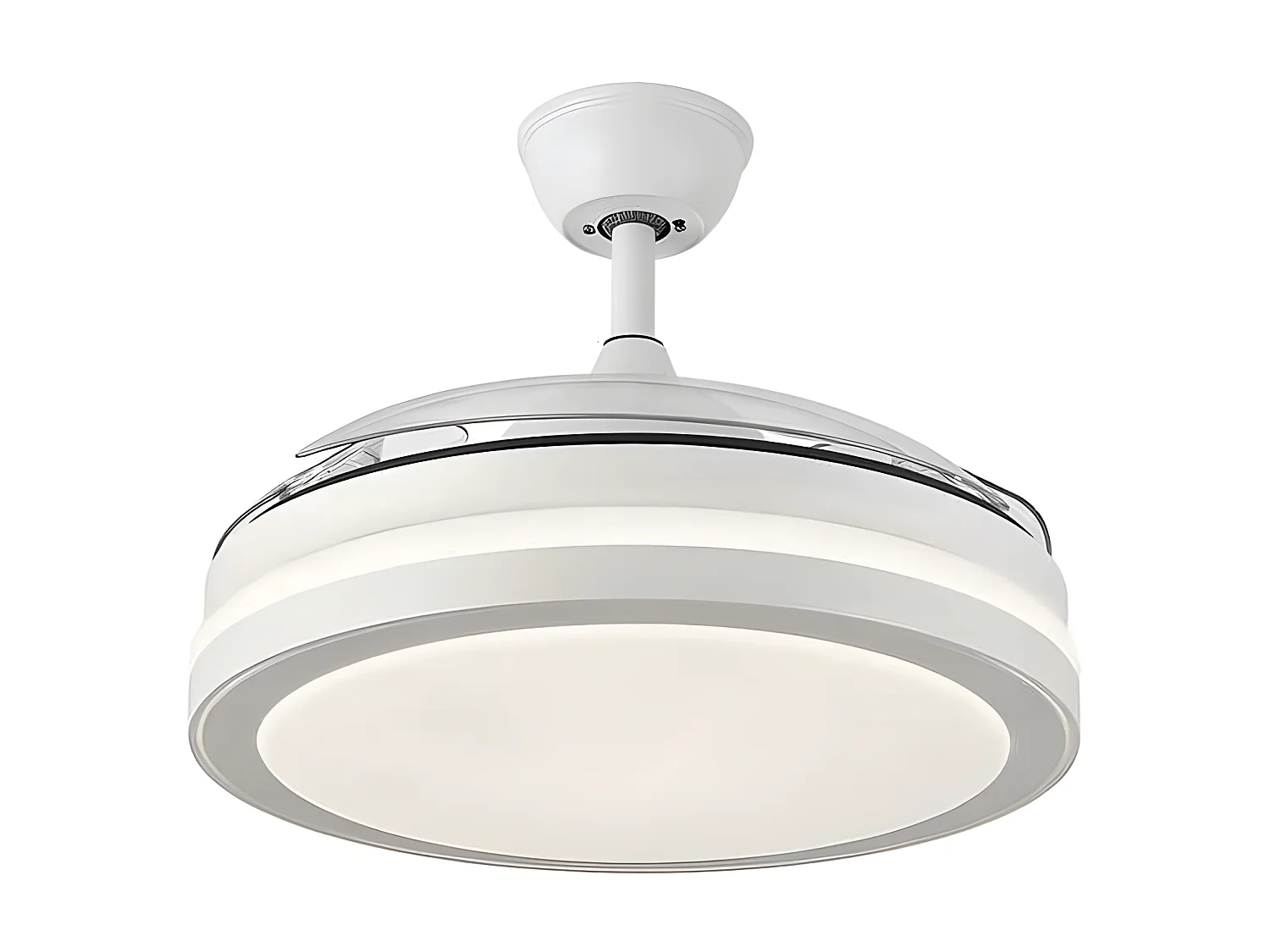 Ventilador Dc Esparta L Blanco Led 3 Temperaturas Y Control Remoto