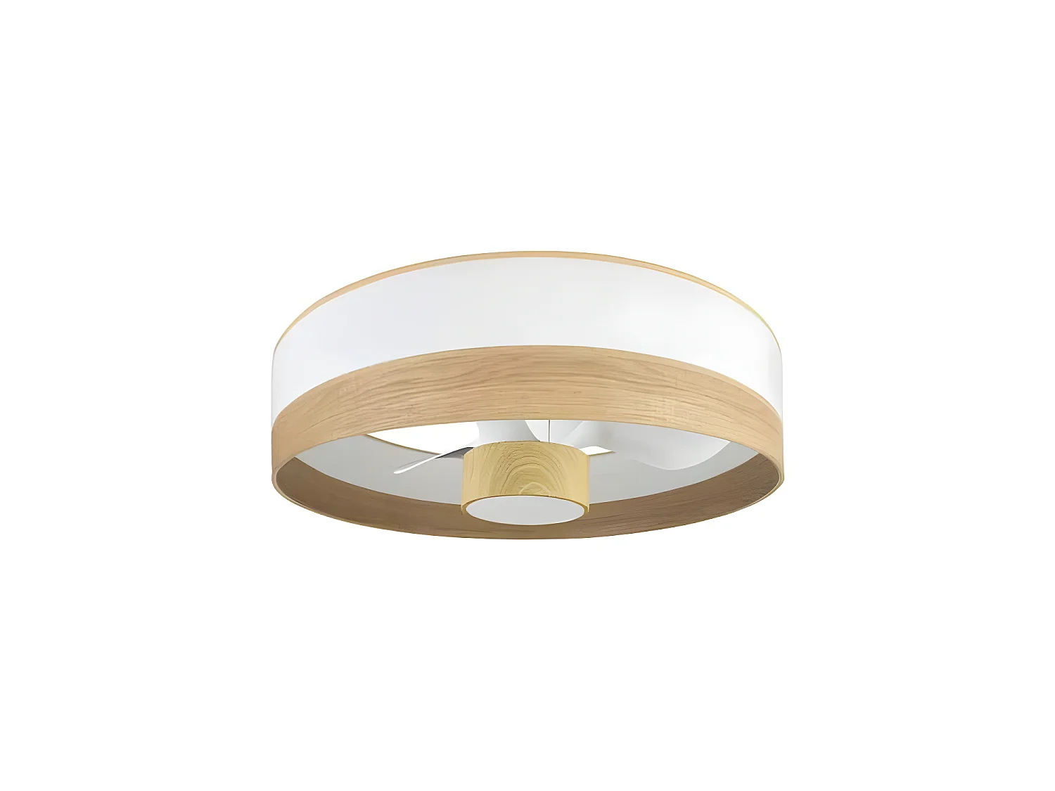 Ventilateur DC OLGA blanc haie led mémoire couleur température réglable Fabrilamp