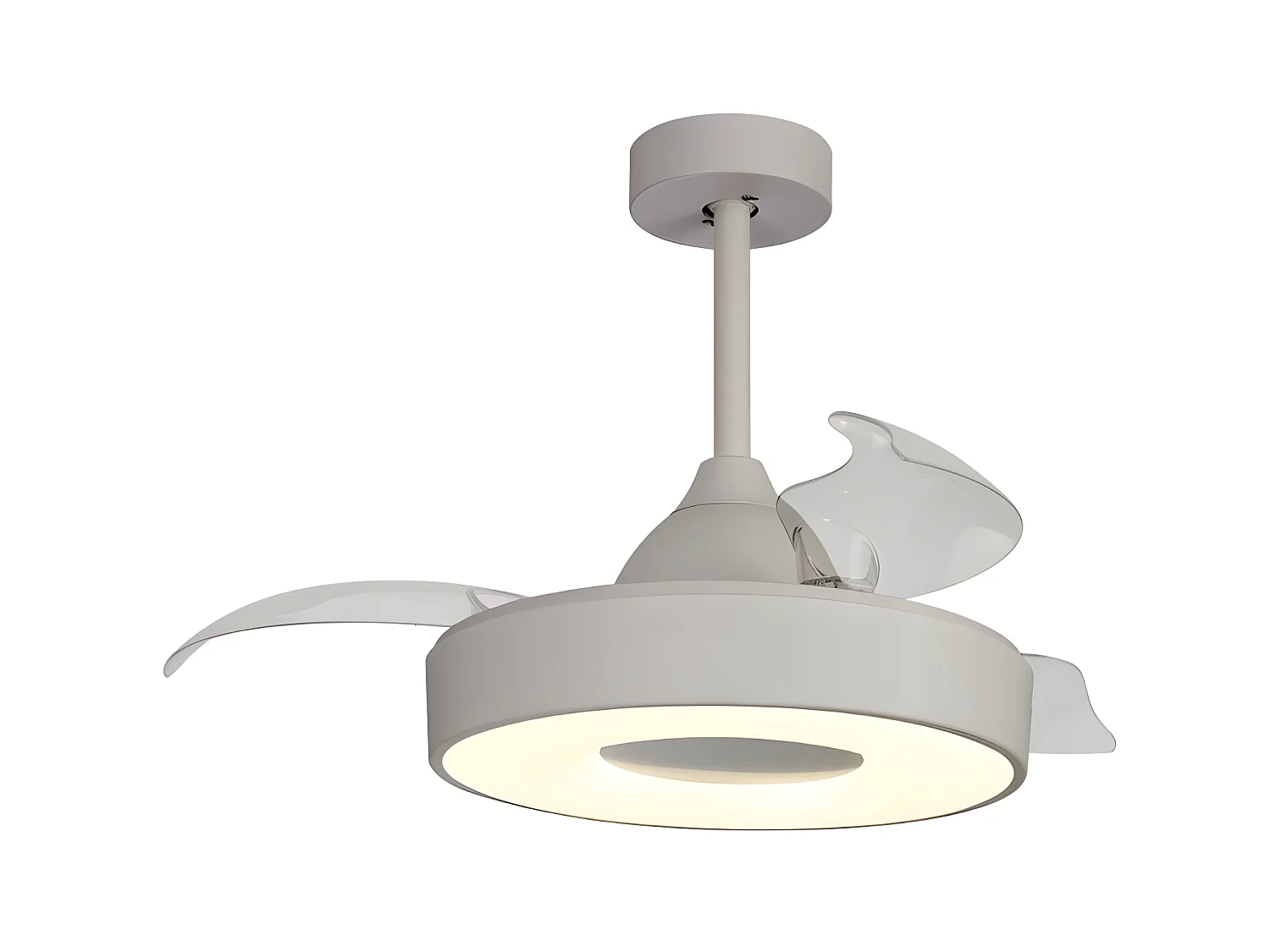 Ventilateur DC COIN FAIN MINI blanc CCT réglable led 43 cm télécommande