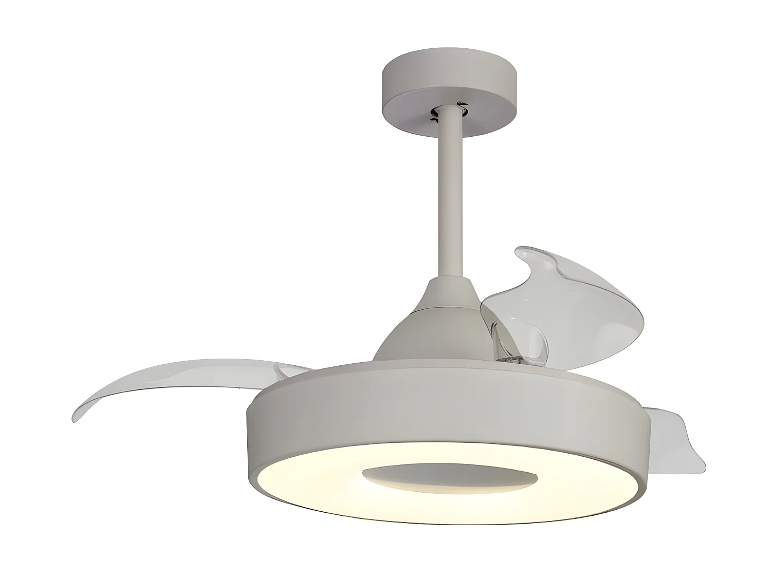 Ventilateur DC COIN FAIN MINI blanc CCT réglable led 43 cm télécommande