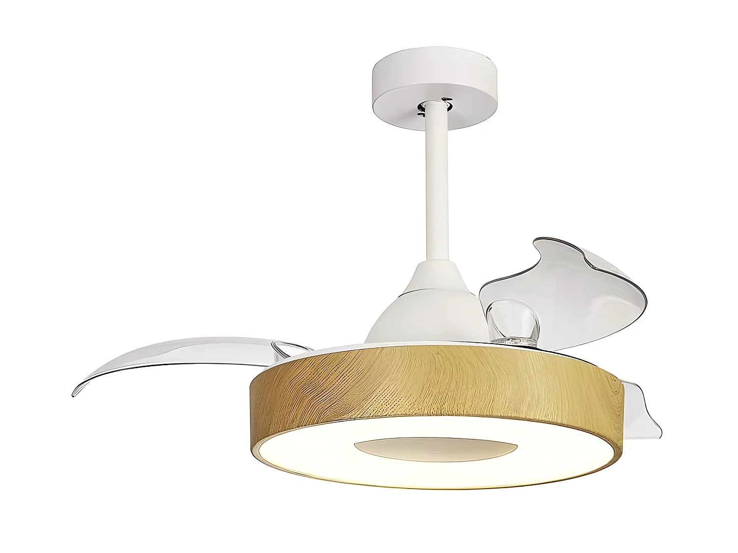 Ventilateur DC COIN FAIN MINI marron CCT réglable led 43 cm télécommande