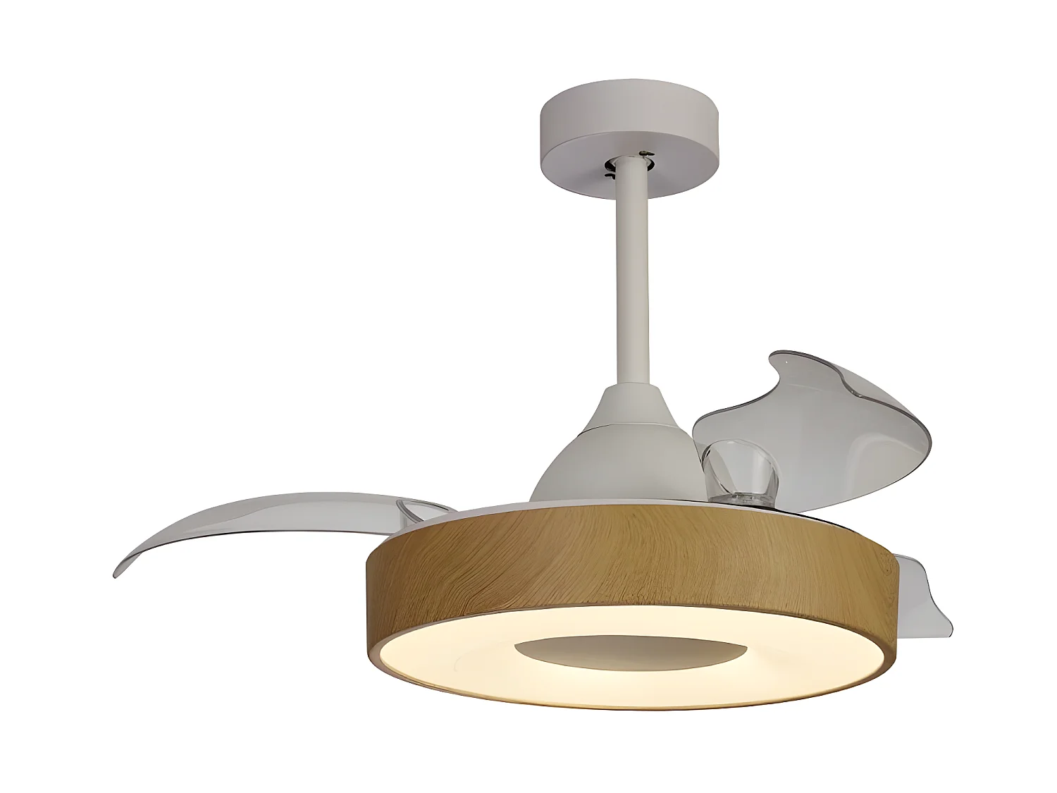 Ventilateur DC COIN FAIN MINI marron CCT réglable led 43 cm télécommande