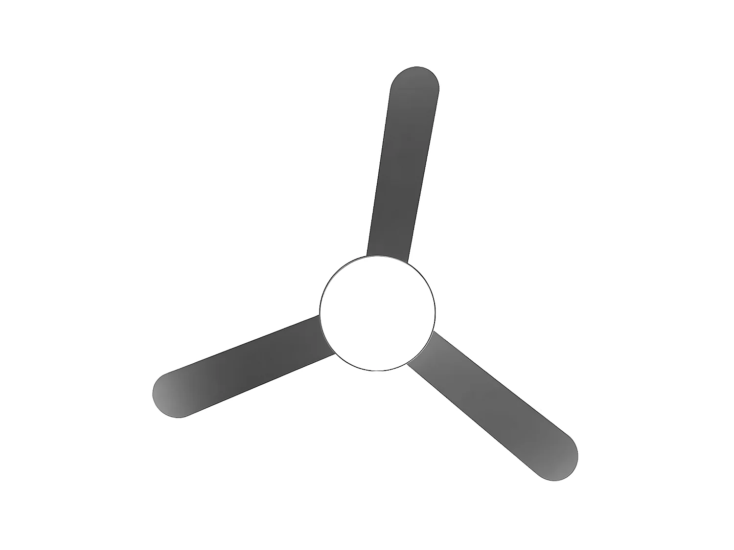 Ventilateur LED gris DC UMI avec 3 températures et télécommande Fabrilamp