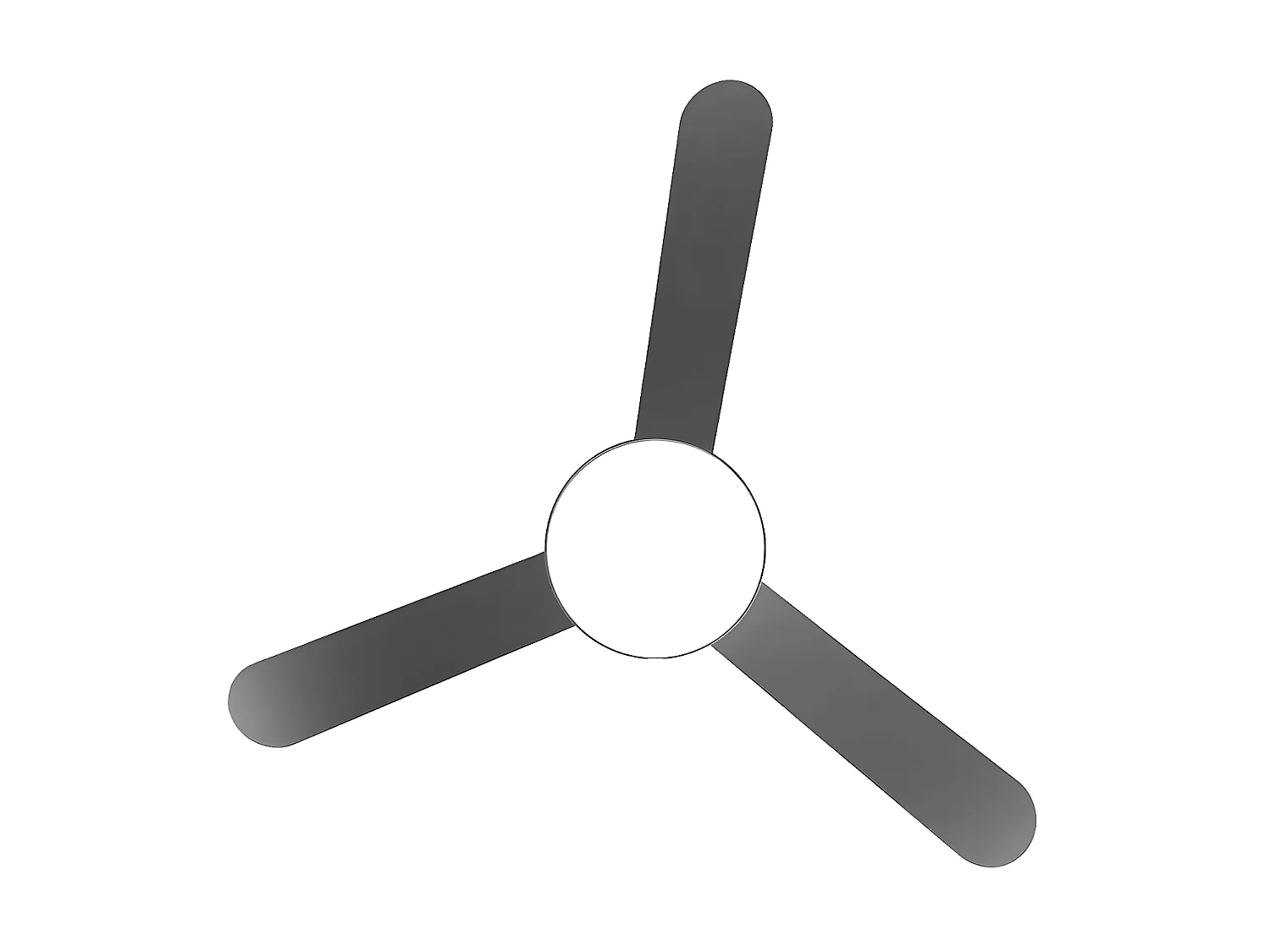 Ventilateur LED gris DC UMI avec 3 températures et télécommande Fabrilamp