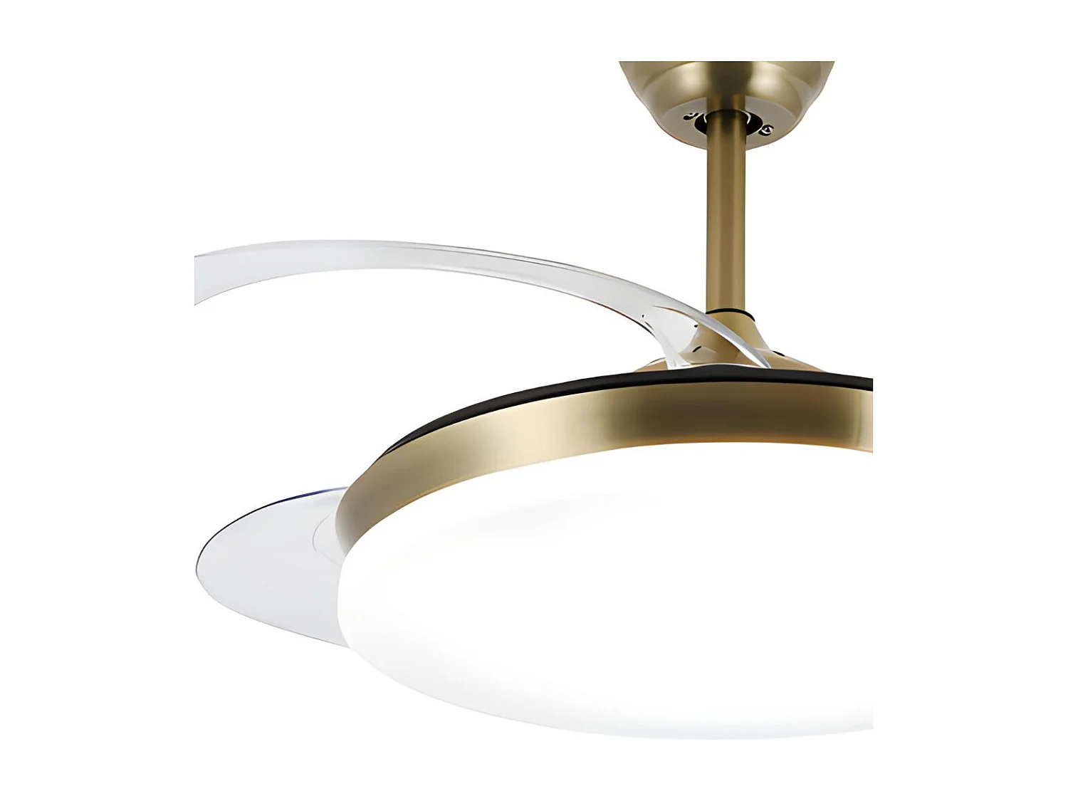 Ventilateur DC ISABELLA L cuir APP connectivité led mémoire couleur AkunaDecor