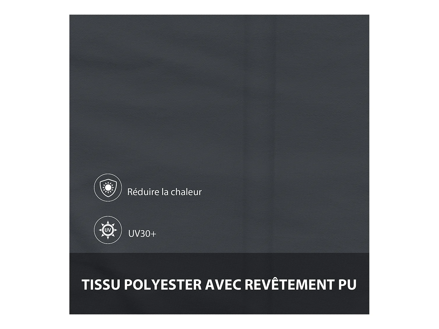 Store banne manuel inclinaison réglable acier alu. dim. 150L x 120l (avancée) cm polyester imperméabilisé anti-UV gris