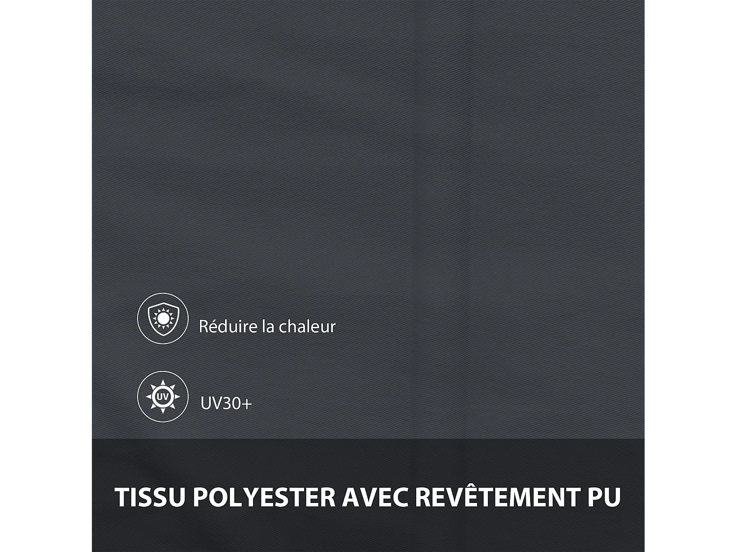 Store banne manuel inclinaison réglable acier alu. dim. 150L x 120l (avancée) cm polyester imperméabilisé anti-UV gris