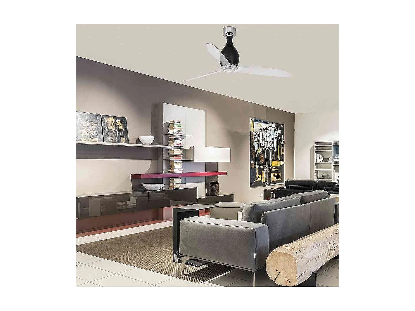 MINI ETERFAN M Ventilador DC preto brilhante/transparente