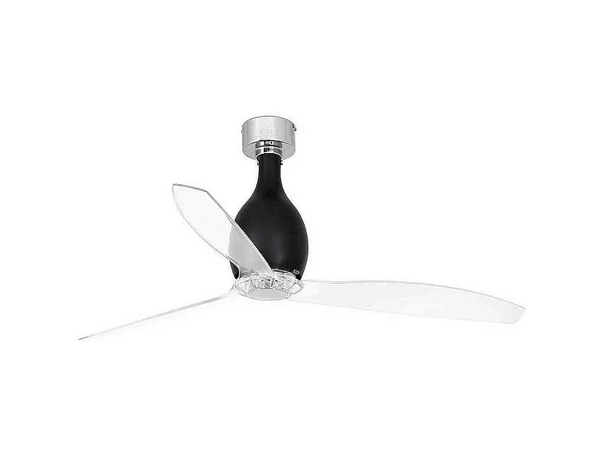 MINI ETERFAN M Helderzwart/transparante DC-ventilator
