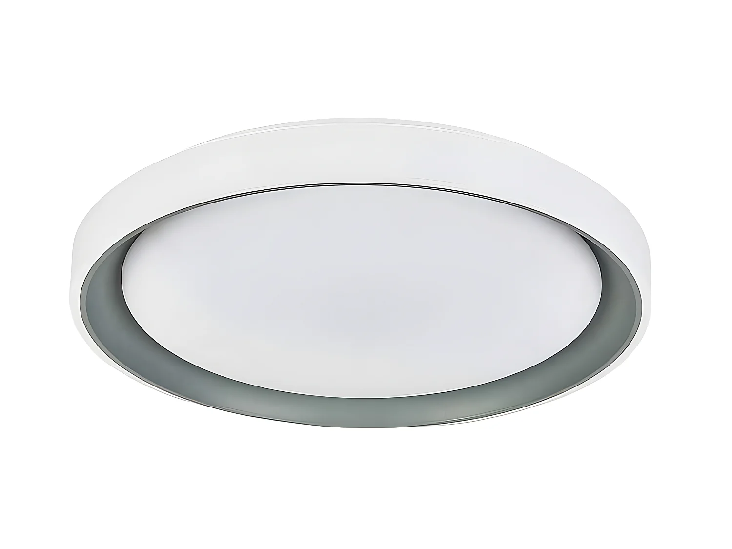 Plafon De La Serie Luanda 96w  Gris Con Control Remoto De