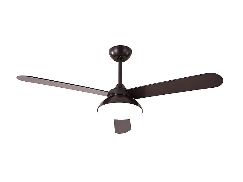 Ventilador Dc Umi Marron Led 3 Temperaturas Y Control Remoso