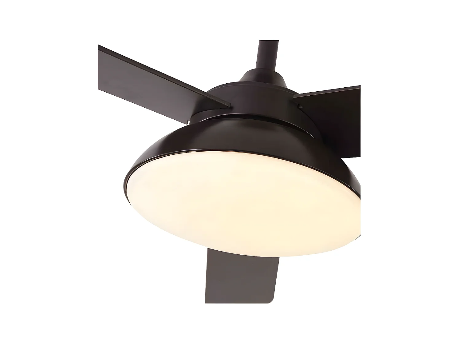 Ventilateur DC UMI brun LED 3 températures et contrôle à distance Fabrilamp